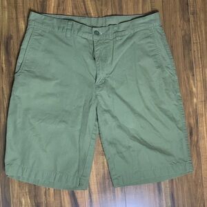 Patagonia Men's Olive Green Flat Front Shorts
